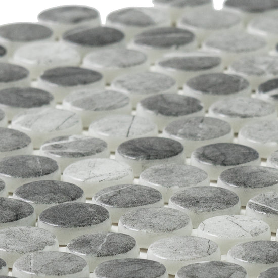 Eterna Penny 12"x12" Recycled Glass Mosaic Tile