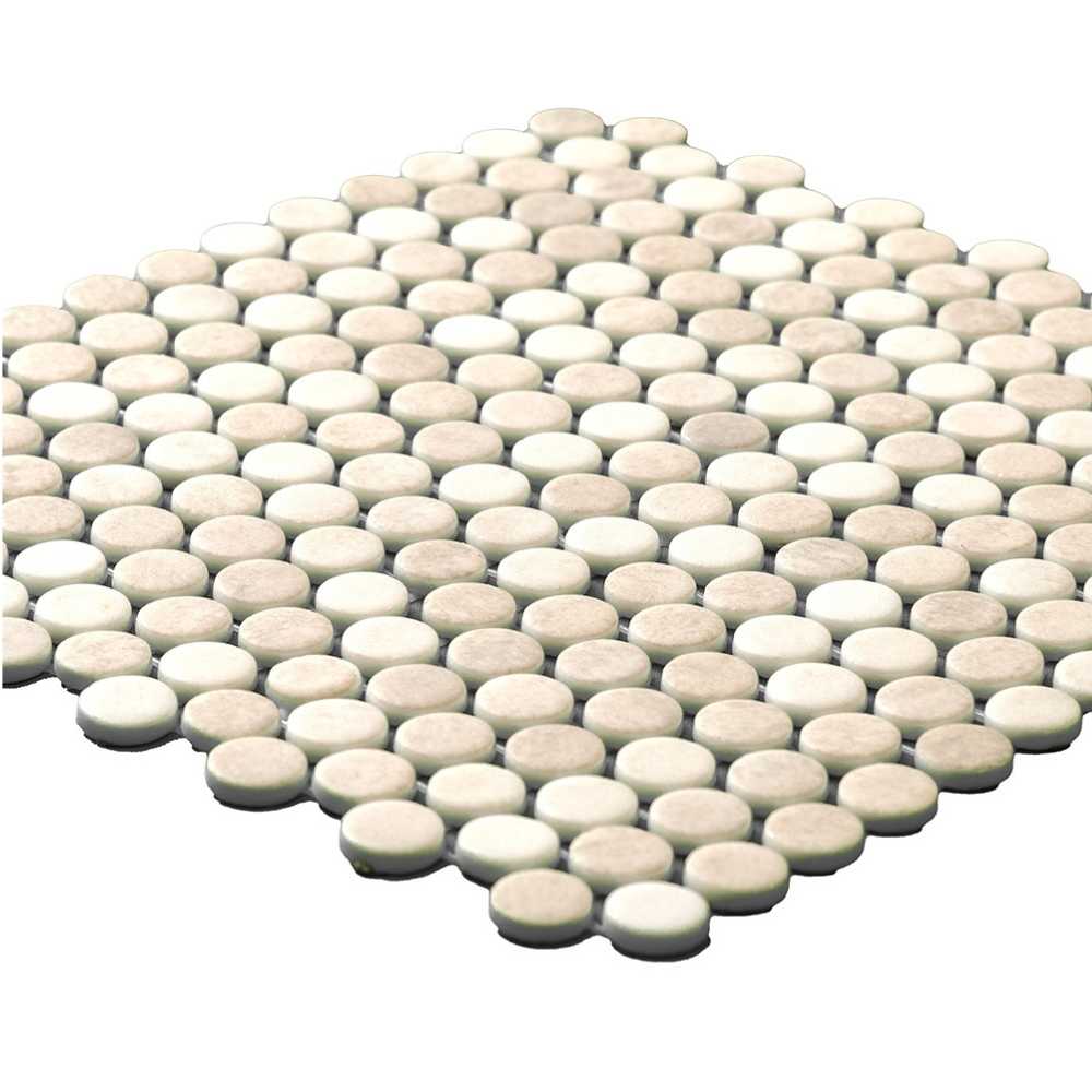 Eterna Penny 12"x12" Recycled Glass Mosaic Tile