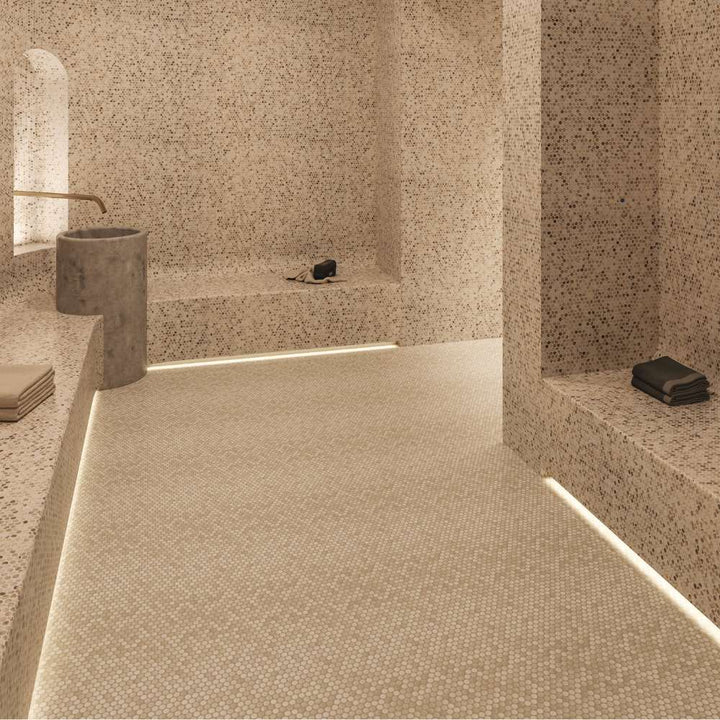 Eterna Penny 12"x12" Recycled Glass Mosaic Tile
