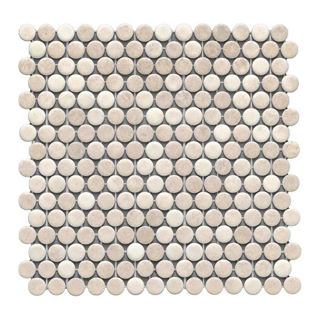 Eterna Penny 12"x12" Recycled Glass Mosaic Tile