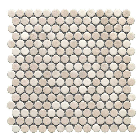 Eterna Penny 12"x12" Recycled Glass Mosaic Tile