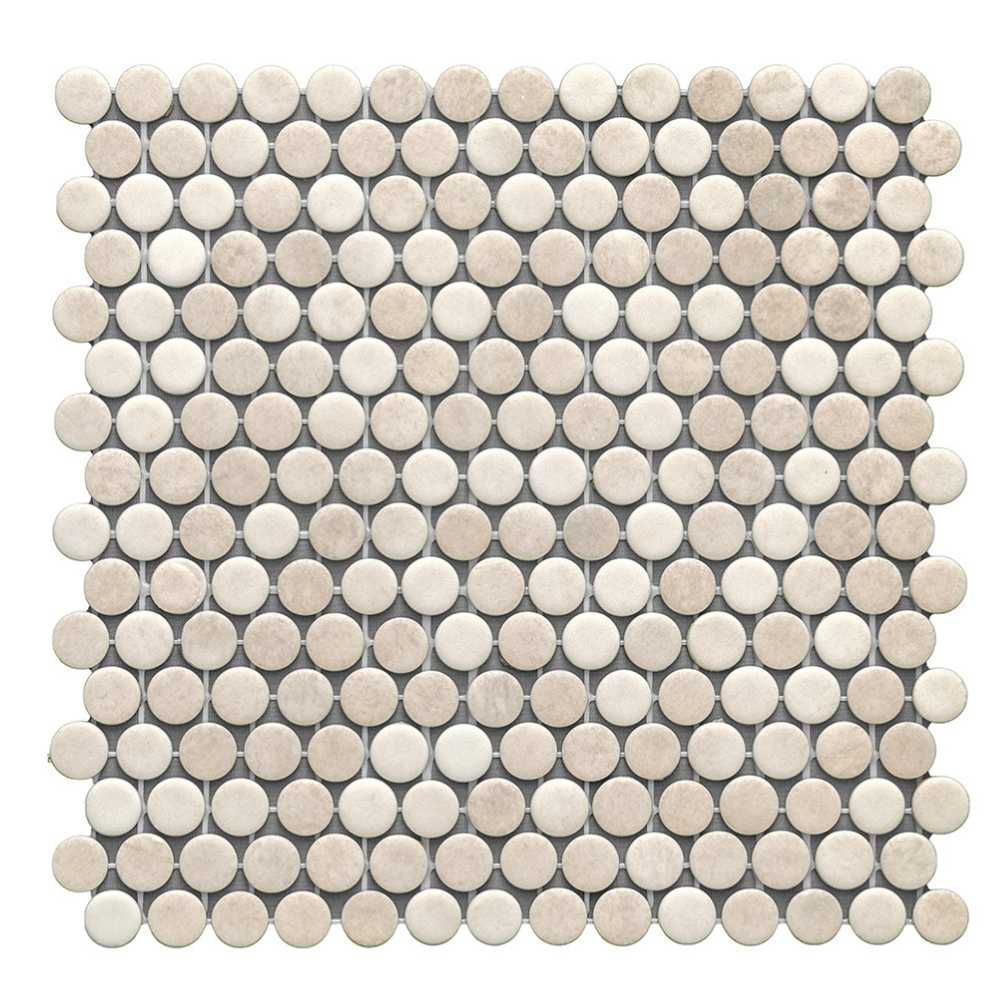 Eterna Penny 12"x12" Recycled Glass Mosaic Tile