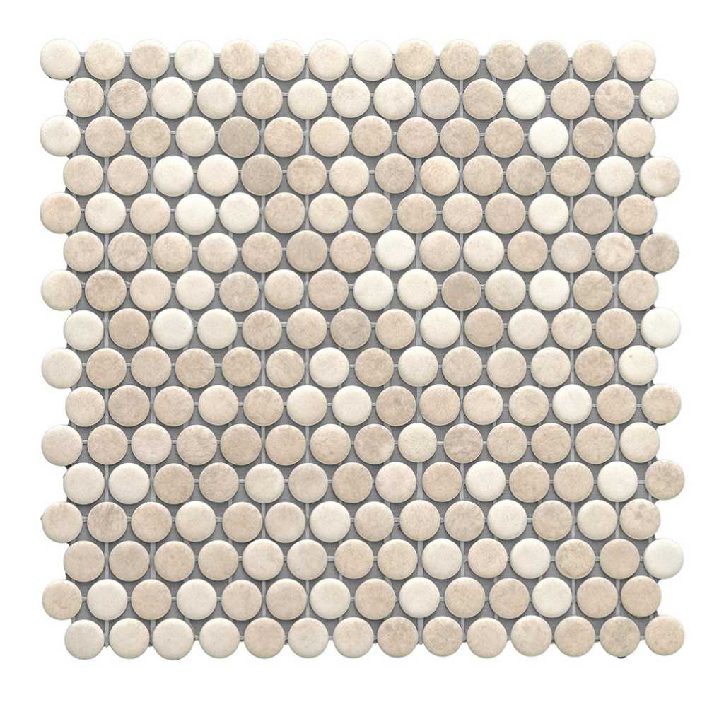 Eterna Penny 12"x12" Recycled Glass Mosaic Tile