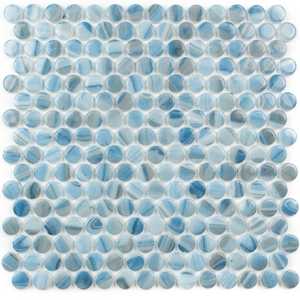 Eterna Penny 12"x12" Recycled Glass Mosaic Tile