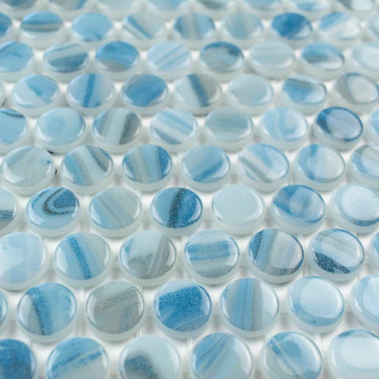 Eterna Penny 12"x12" Recycled Glass Mosaic Tile