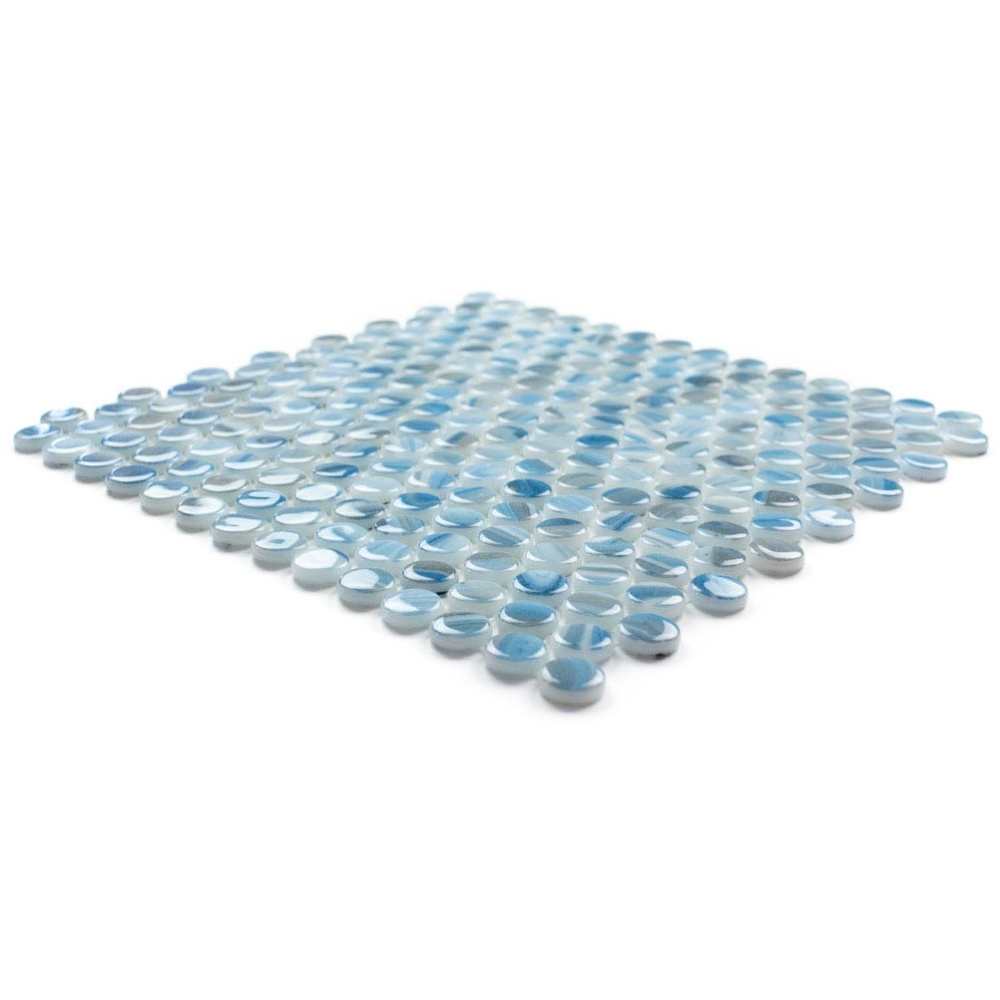 Eterna Penny 12"x12" Recycled Glass Mosaic Tile