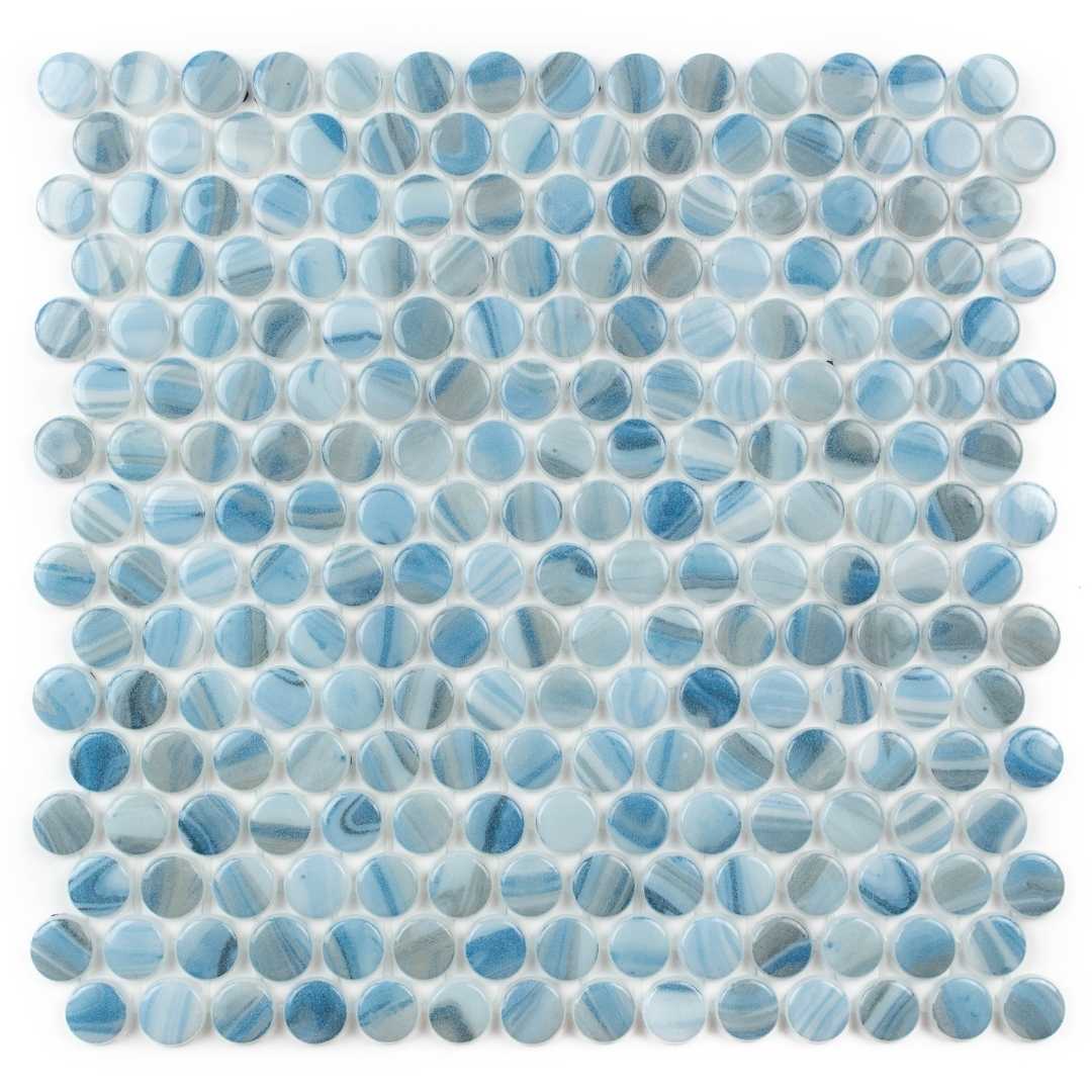 Eterna Penny 12"x12" Recycled Glass Mosaic Tile