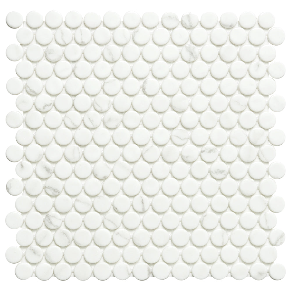 Eterna Penny 12"x12" Recycled Glass Mosaic Tile