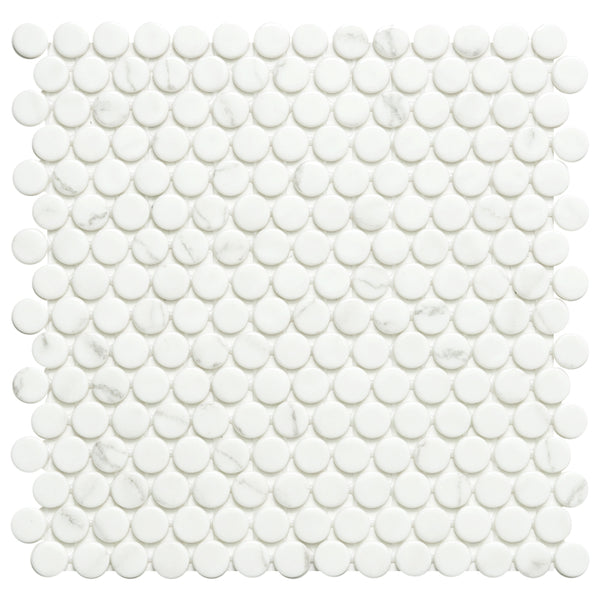 Eterna Penny 12"x12" Recycled Glass Mosaic Tile