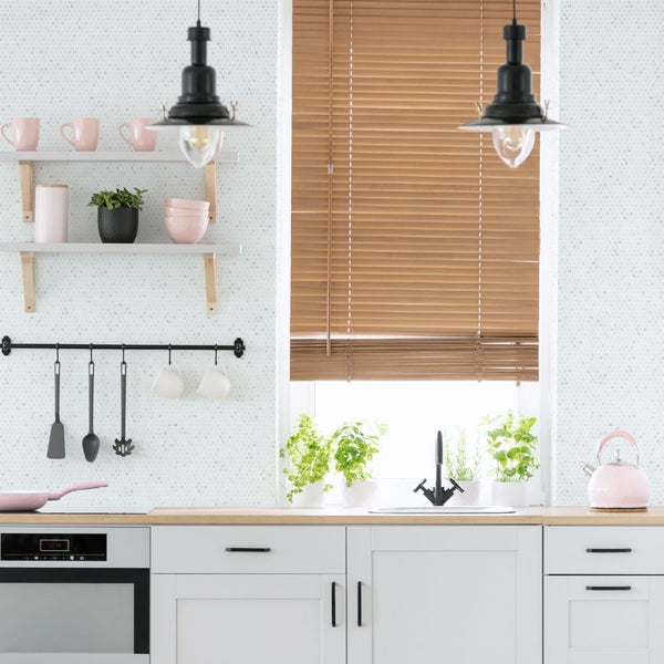 Eterna Penny Venato White Recycled Glass Shiny Mosaic