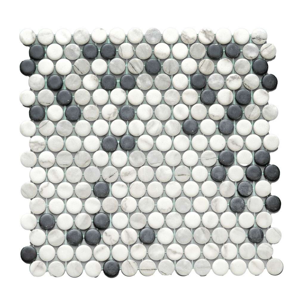 Eterna Penny 12"x12" Recycled Glass Mosaic Tile