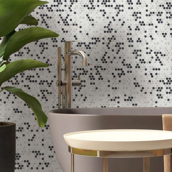 Eterna Penny 12"x12" Recycled Glass Mosaic Tile