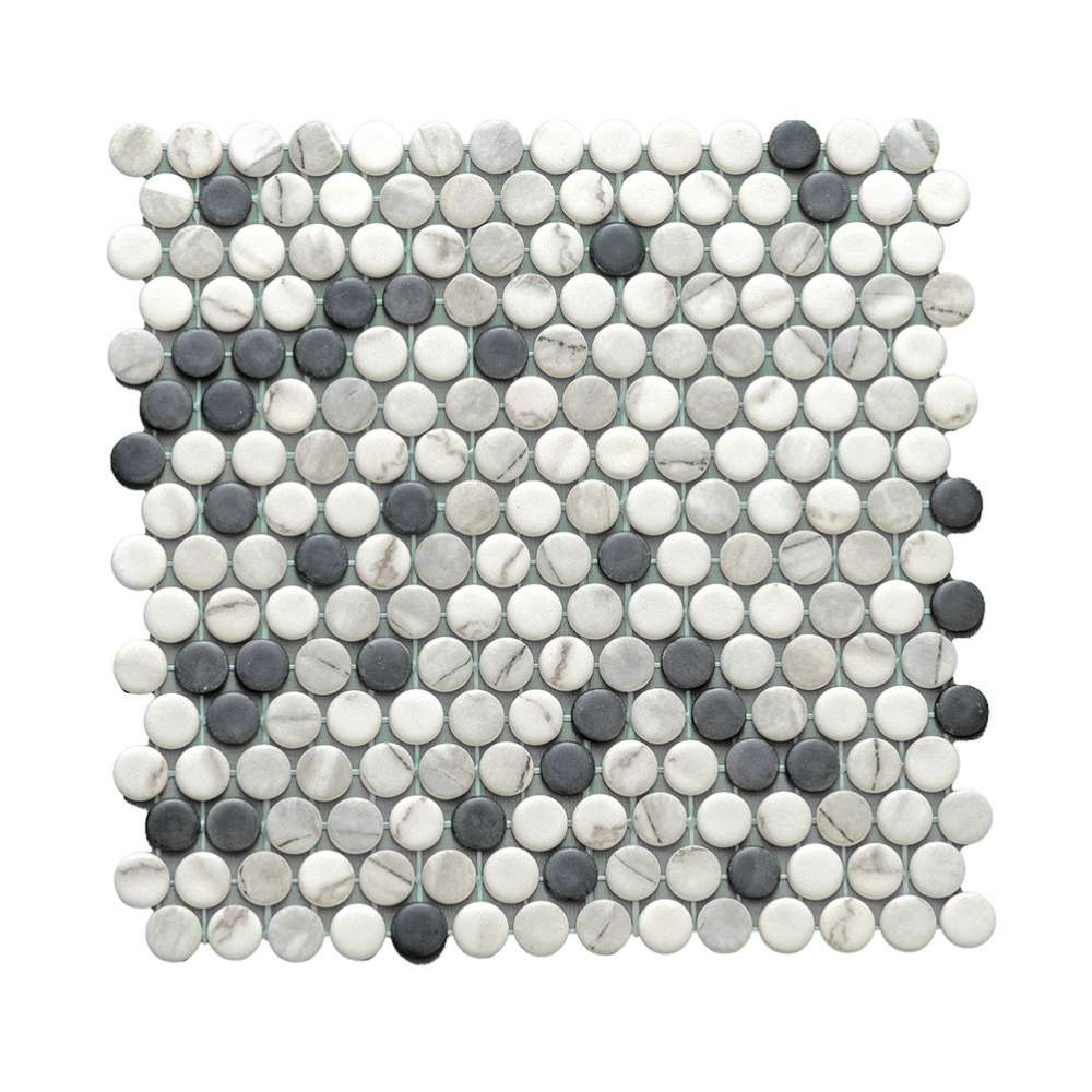 Eterna Penny 12"x12" Recycled Glass Mosaic Tile