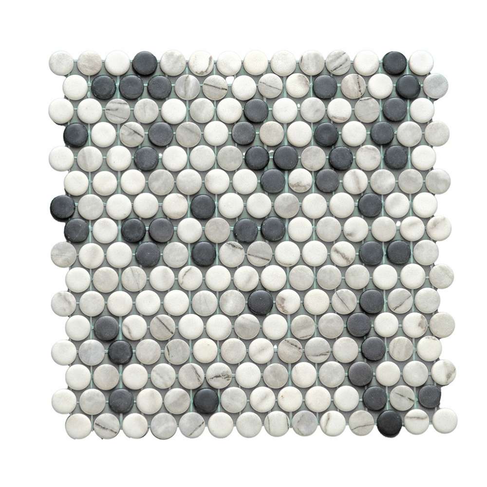 Eterna Penny 12"x12" Recycled Glass Mosaic Tile