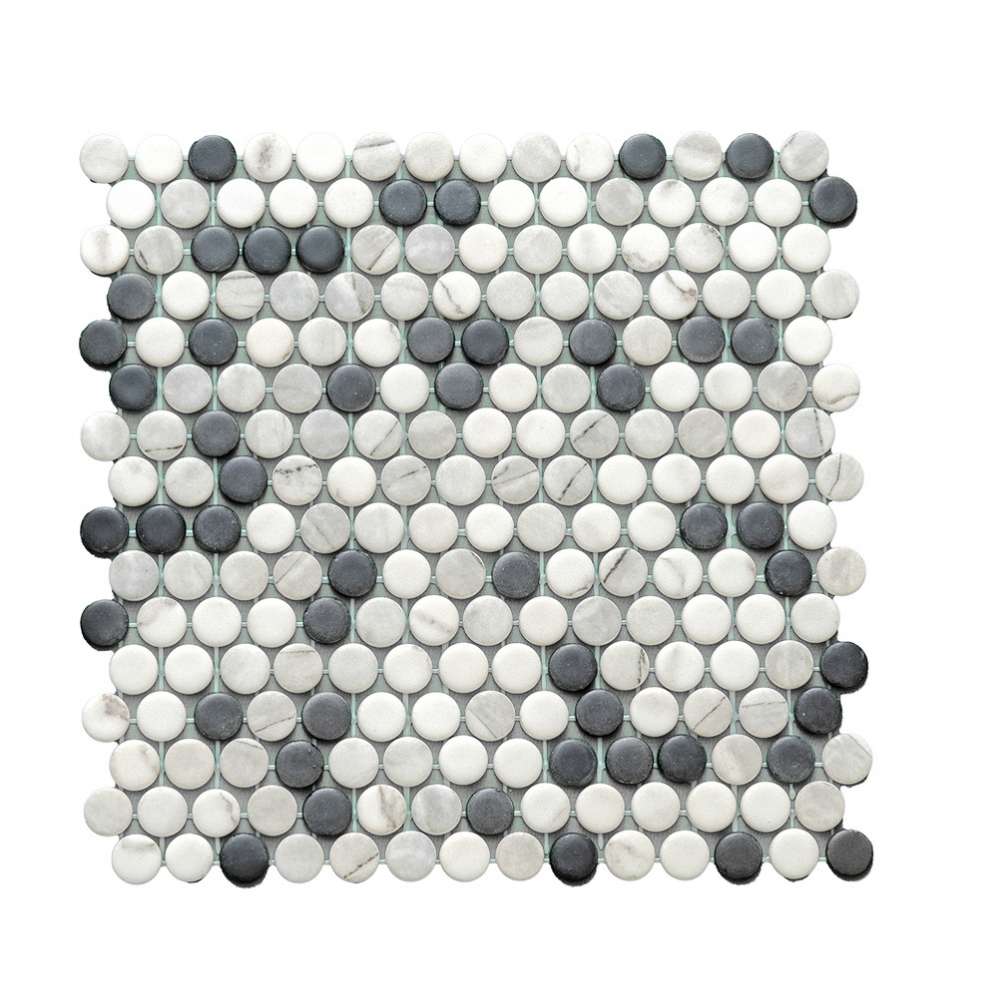 Eterna Penny 12"x12" Recycled Glass Mosaic Tile