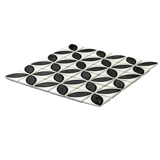 Eterna Lily 2"x2" Glass Matte and Shiny Mosaic