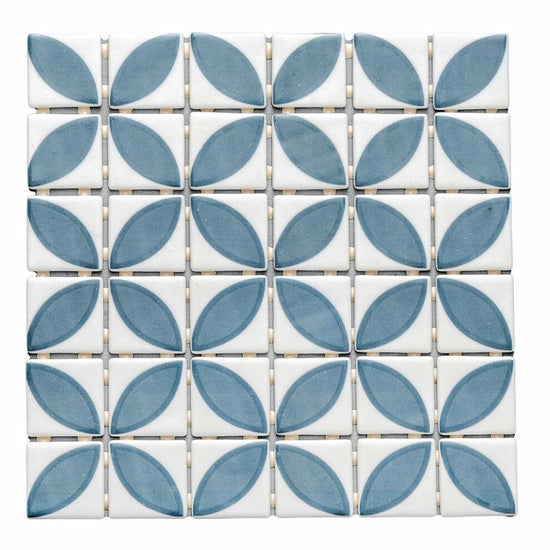 Eterna Lily 2"x2" Glass Matte and Shiny Mosaic