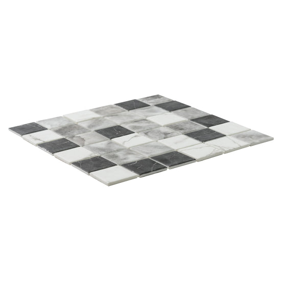 Eterna Square 12" x 12" Glass Mosaic Wall & Floor Tile