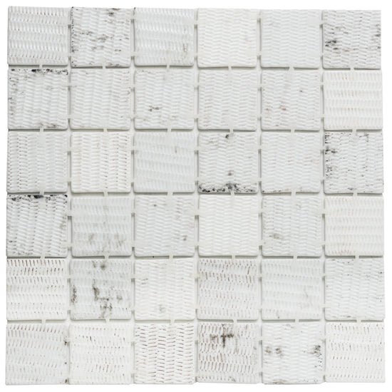 Eterna Square 12" x 12" Glass Mosaic Wall & Floor Tile