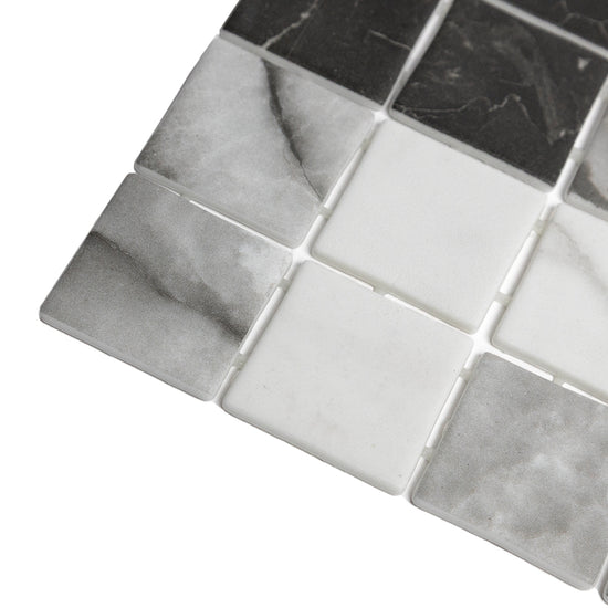 Eterna Square 12" x 12" Glass Mosaic Wall & Floor Tile