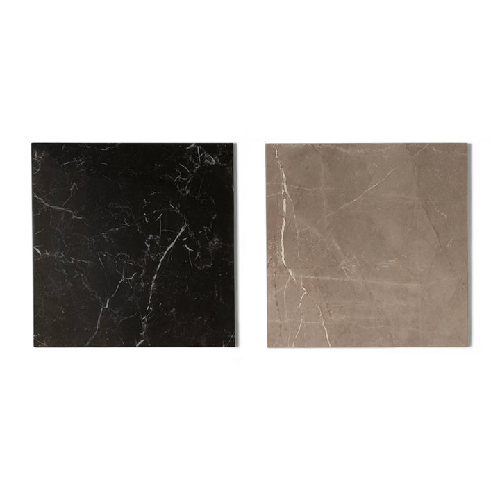Windsor 12"x12" Checkerboard Bronze & Nero Marquina Porcelain Matte Tile