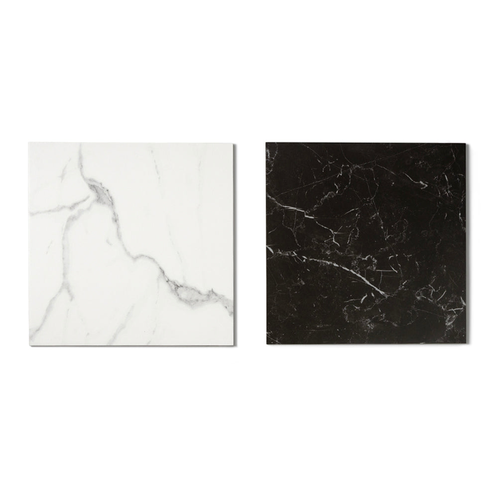 Windsor 12"x12" Checkerboard Calacatta & Nero Marquina Porcelain Matte Tile