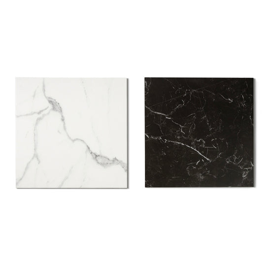 Windsor 12"x12" Checkerboard Calacatta & Nero Marquina Porcelain Matte Tile