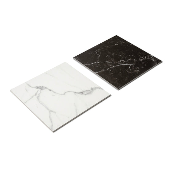 Windsor 12"x12" Checkerboard Calacatta & Nero Marquina Porcelain Matte Tile