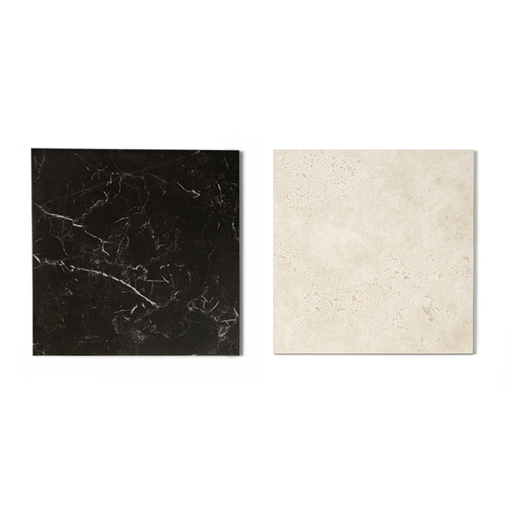 Windsor 12"x12" Checkerboard Crema Marfil & Nero Marquina Porcelain Matte Tile