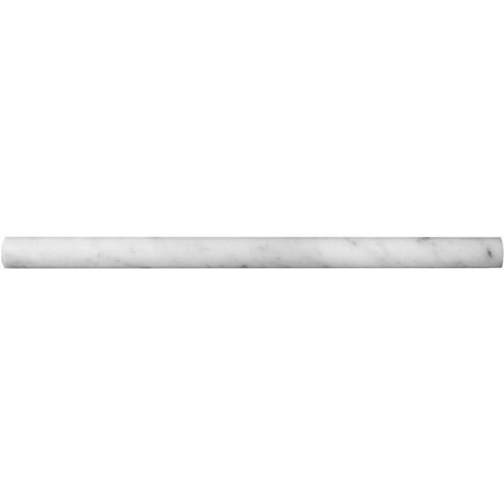 Borghese Carrara 0.5"x12" Bianco Marble Polished Pencil