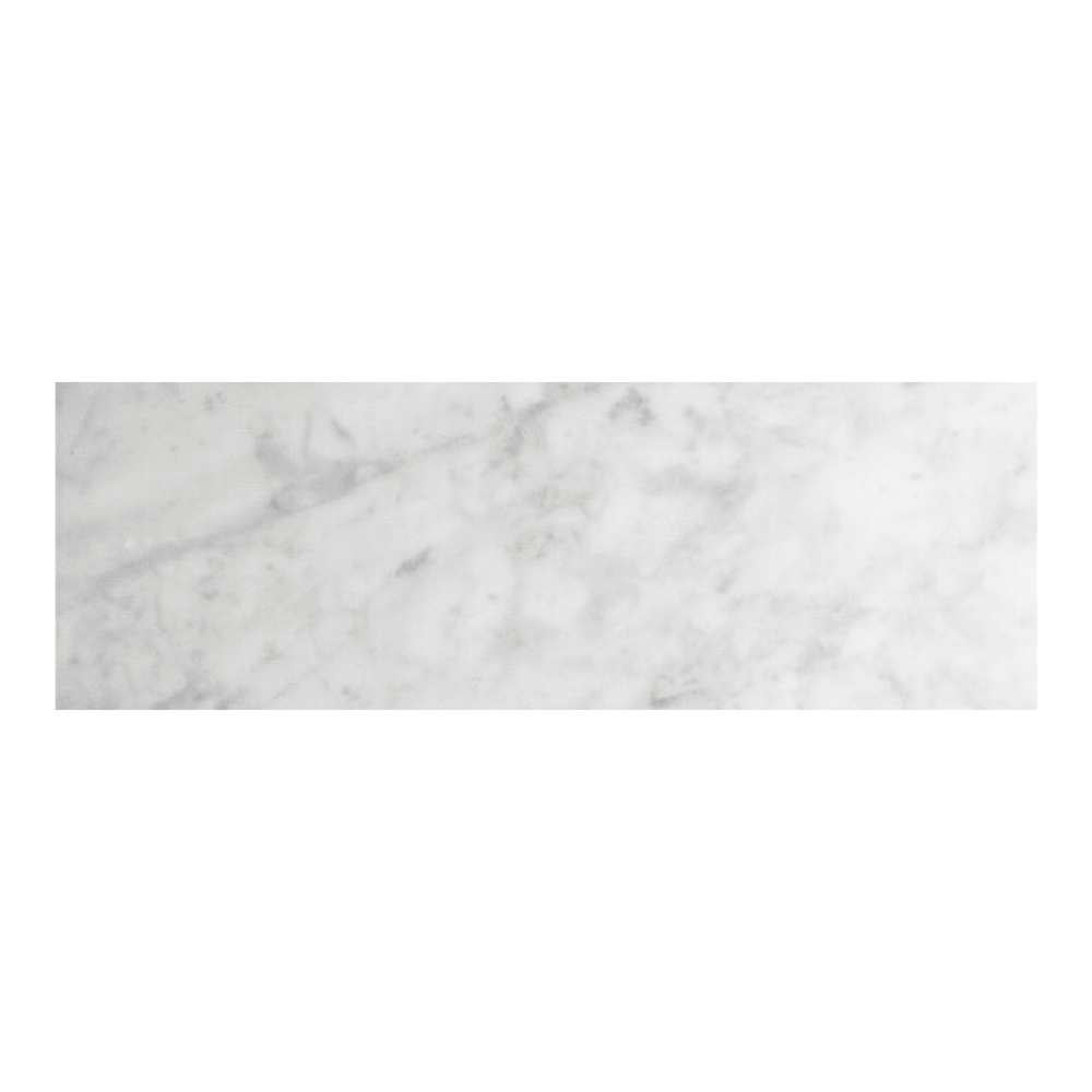 Borghese Carrara 4"x12" Bianco Marble Polished Tile