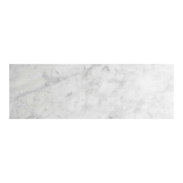 Borghese Carrara 4"x12" Bianco Marble Polished Tile