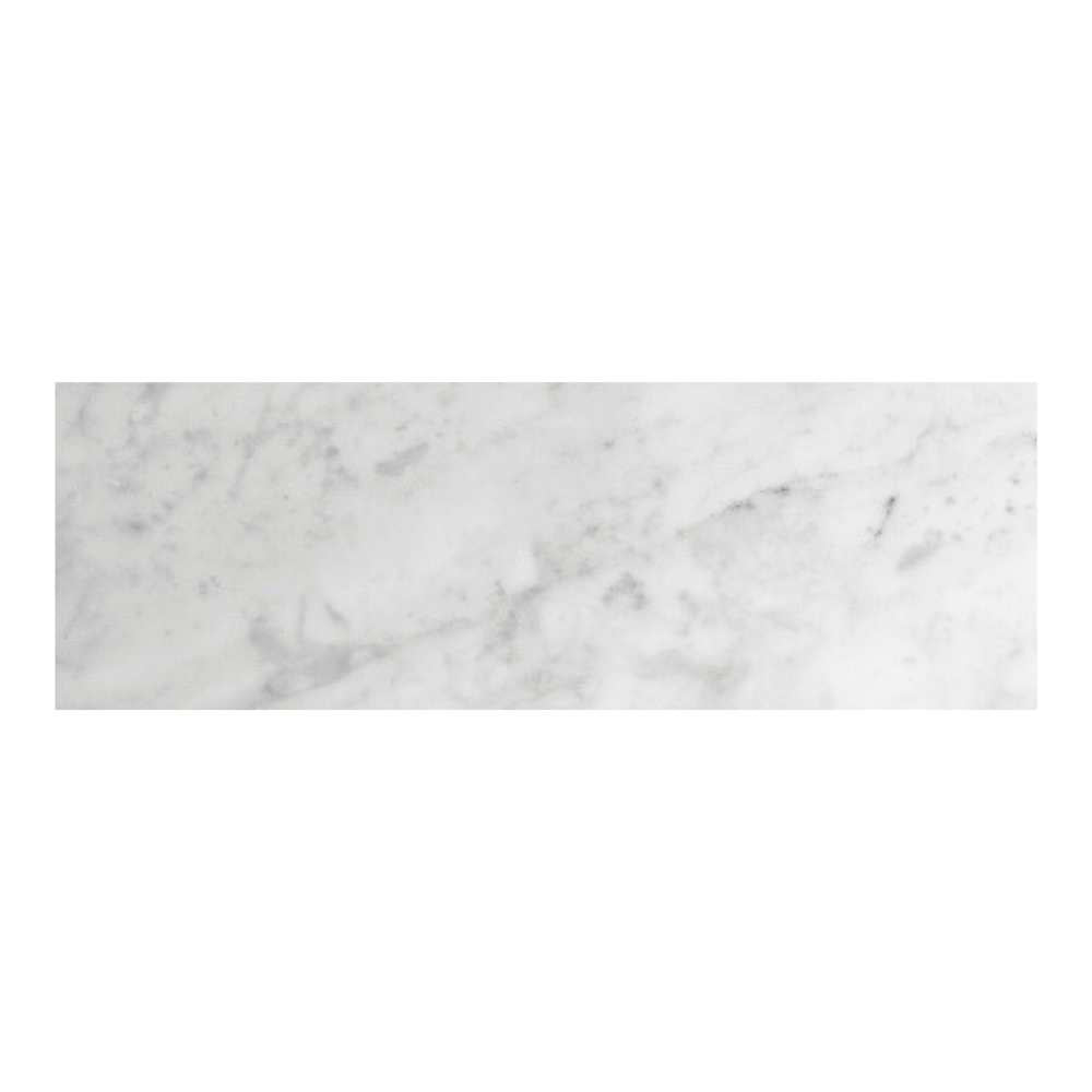 Borghese Carrara 4"x12" Bianco Marble Polished Tile