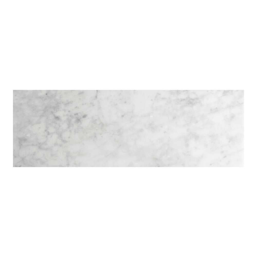 Borghese Carrara 4"x12" Bianco Marble Polished Tile
