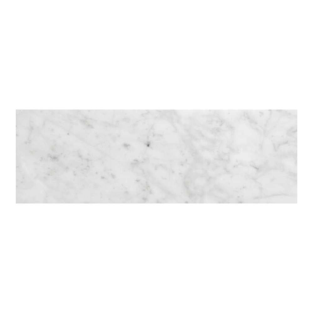 Borghese Carrara 4"x12" Bianco Marble Polished Tile