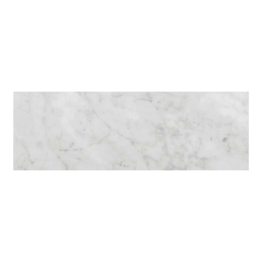 Borghese Carrara 4"x12" Bianco Marble Polished Tile