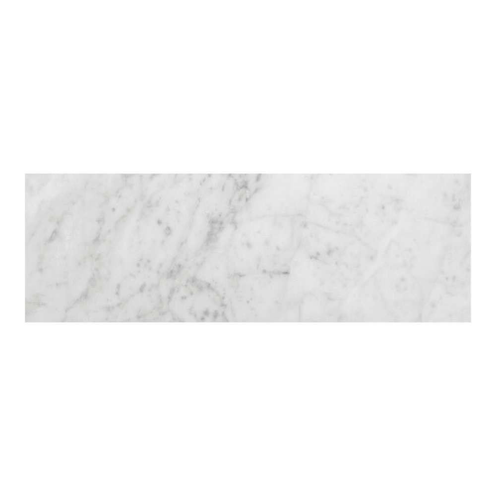 Borghese Carrara 4"x12" Bianco Marble Polished Tile