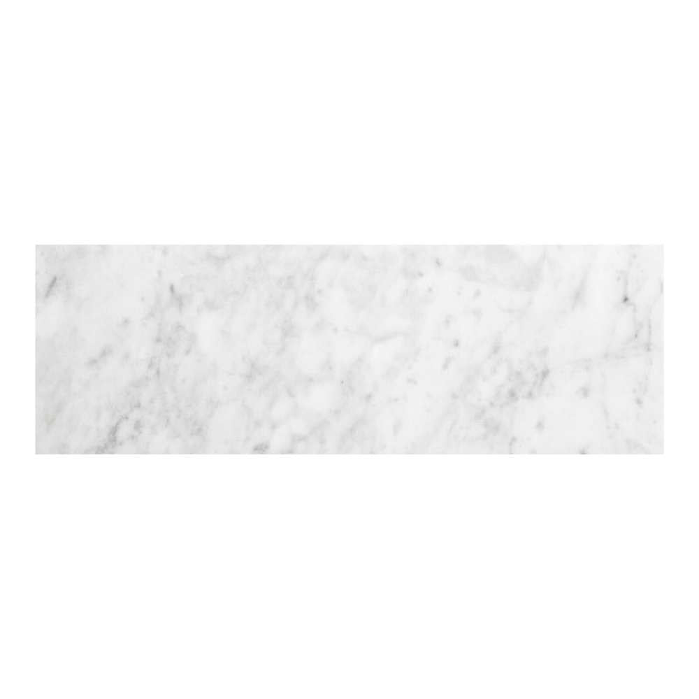 Borghese Carrara 4"x12" Bianco Marble Polished Tile