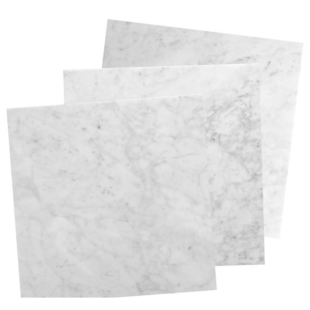 Borghese Carrara 12"x12" Bianco Marble Polished Tile