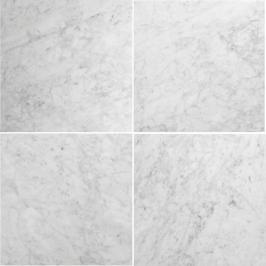 Borghese Carrara 12"x12" Bianco Marble Polished Tile