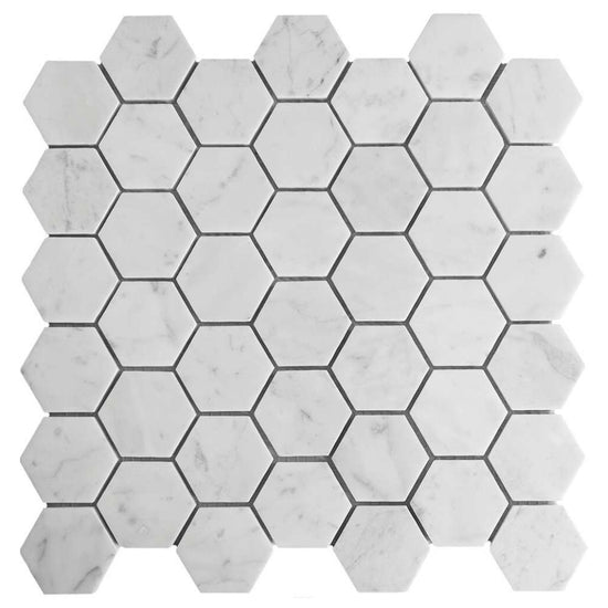 Borghese Carrara Hex Mosaic 0.98sf