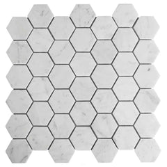Borghese Carrara Hex Mosaic 0.98sf