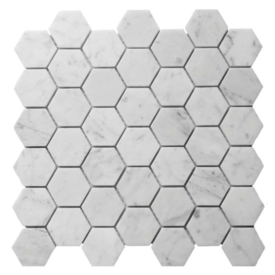 Borghese Carrara Hex Mosaic 0.98sf