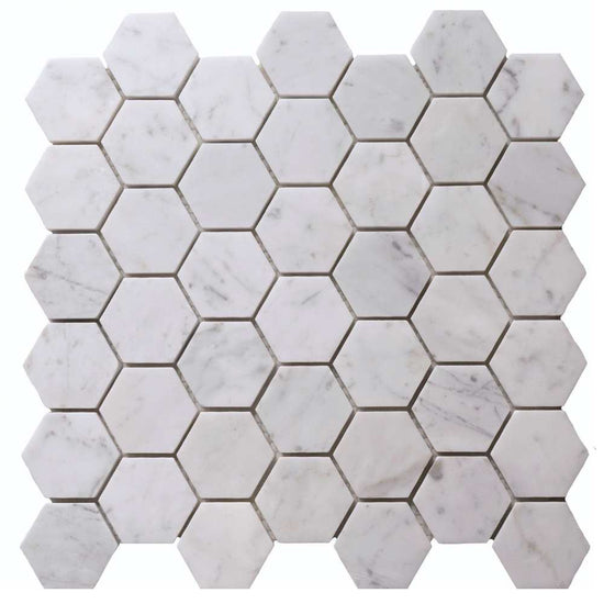 Borghese Carrara Hex Mosaic 0.98sf