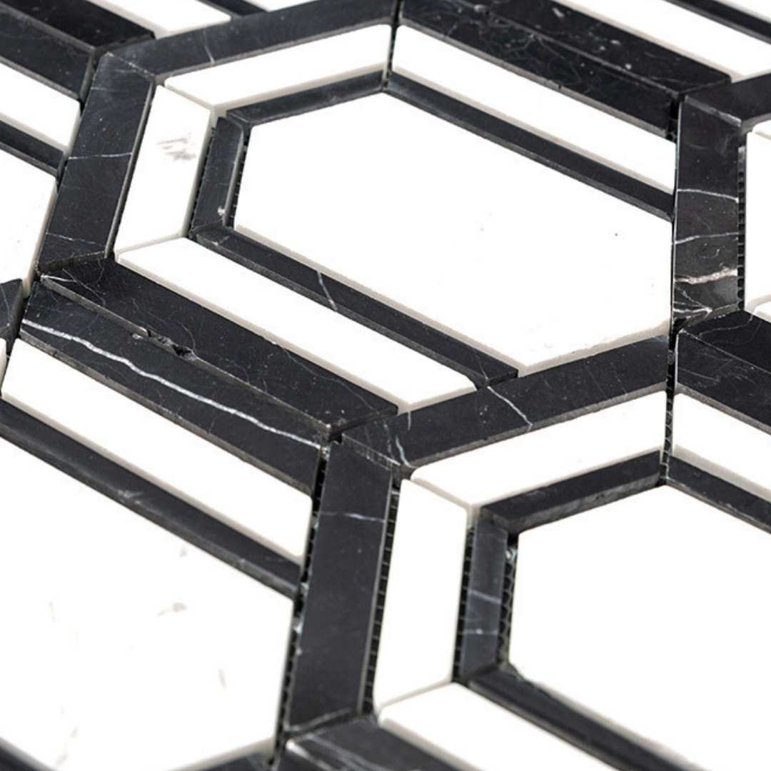 Argos Peak Carrara Marble Polished Mosaic