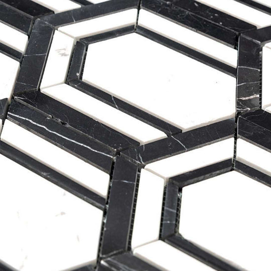 Argos Peak Carrara Marble Polished Mosaic