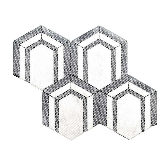 Argos Peak Hexagon Blanco Carrara 0.83 sf/