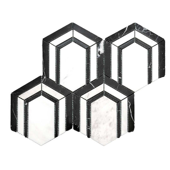 Argos Peak Hexagon Blanco Carrara 0.83 sf/