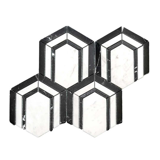 Argos Peak Hexagon Blanco Carrara 0.83 sf/