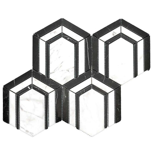 Argos Peak Hexagon Blanco Carrara 0.83 sf/